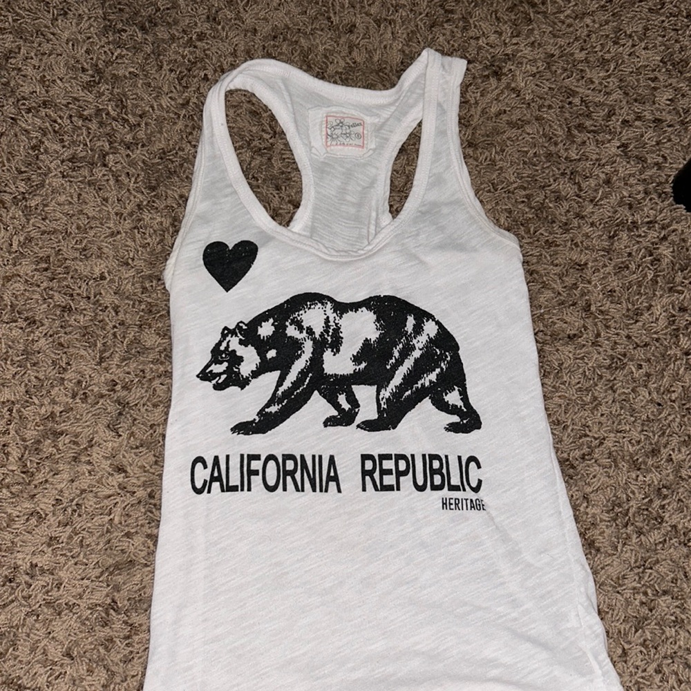 White tank top